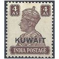 Kuwait 1945 SG60 4as Brown Mounted Mint