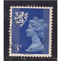 Scotland GB 1971 QE2 3p Ultramarine 2 band SG S...