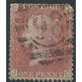 1858 SG43 1d Red Plate 203 Good/Fine Used Check...