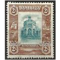 Jamaica 1922 SG103 2/- Light Blue & Brown Mount...