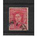 Australia.SG206 2 1/2d King George VI (Scarlet)...