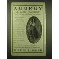 1902 Houghton, Mifflin & Company Ad - Audrey by...