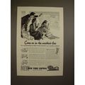 1949 New York Central Train Ad - Come On In