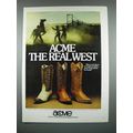 1981 Acme Boots Ad - Acme The Real West