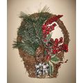 Wintery Wall / Door Decoration - Artificial Arr...