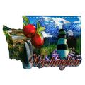 Washington State Jumbo Artwood Foil Fridge Magnet