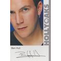 Ben Hull Hollyoaks Vintage Official Rare Cast C...