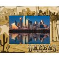 Dallas Texas Laser Engraved Wood Picture Frame ...