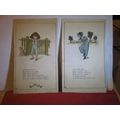 4 x Victorian nursery rhyme illustration by Kat...