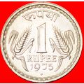 FIRST ISSUE (1975-1982): INDIA ★ 1 RUPEE 1975 U...
