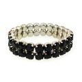 2-Line Swarovsky Crystal Stretchable Bracelet -...