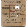 B.R. Edmondson Ticket - Edinburgh Waverley to D...