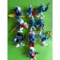 Job lot of 10 smurfs brainy surfer lager gold w...