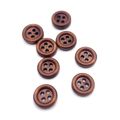 10mm Brown Wooden Buttons Great For Baby Knitti...