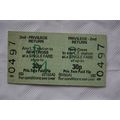1985 British Railways Board ticket 2nd privileg...