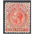 Falkland Islands 1921 SG74 1d Dull Vermillion M...