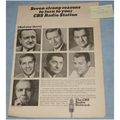 1965 Ad Page CBS Radio Network Walter Cronkite ...