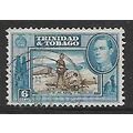 TRINIDAD & TOBAGO 1938 6c SEPIA & BLUE LAKE ASP...