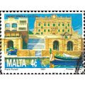 MALTA, Spinola Palace, St Julian's, blue & yell...