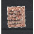 Ireland.SG34 2d Orange.Die Unchecked.Fine Used....