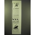 1929 NYK Line Cruise Ad - See Japan