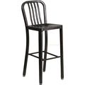 Black Antiqued Gold 'Navy' Style Bar Stool High...