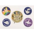 End War Taxes Dove Rainbow Hippy Peace 1960s Ba...