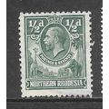 NORTHERN RHODESIA 1925 KG5 SG1 SG 1 ½d USED