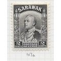 SARAWAK 1934 2c BLACK SG107a 107a SG MINT MH th...