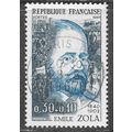FRANCE 1967 CHARITY STAMP USED EMILE ZOLA WRITE...
