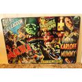 TIN SIGNS 8X12 BLACK LAGOON/ THE INVISIBLE MAN/...
