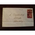 1865 GB QV 1d Red stamp 87 cover Late Fee S Pil...
