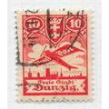 DANZIG 1924 AIR AIRMAIL 10pf USED Mi 202
