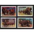 Uganda WWF African Elephant 4v 1983 MNH SG#406-...