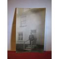 MAN ON THE STEP OF AN UNKNOWN HOUSE? antique ph...