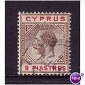 Cyprus 1915 SG 81 9 pi Brown and Carmine fine used