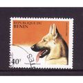 BENIN DOGS 1995 SG 1305 40F GERMAN SHEPHERD DOG...