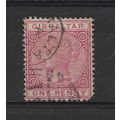 Gibraltar.SG9 1d Rose.Fine Used.Sept18