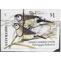 AUS 2018 $1.00 (S/A) 'BIRDS -FINCHES -DOUBLE' O...
