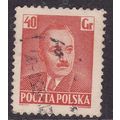Poland 1950 President Bierut 40g Fine Used SG 6...