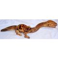 Handmade wooden dinosaur