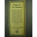 1943 E.F. Hutton & Company Ad, Tactics in Tax Switching