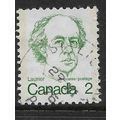 CANADA 1972 SG694 2c DEEP GREEN W LAURIER USED#4