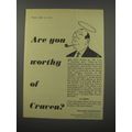 1954 Craven Tobacco Ad - Are you worthy of Craven?