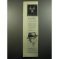 1957 Churchill Italian Milan Hat Ad - The finer things