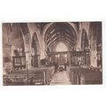 Church Interior Whalley Postcard Lancashire R I...
