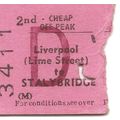 B.R.B. Edmondson Ticket - Liverpool Lime Street...