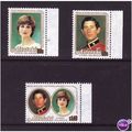 AITUTAKI 1981 ROYAL WEDDING SG 391/393 SET 3 VA...