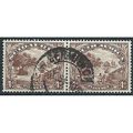 South Africa 1952 SG118 4d Brown Fine Used Pair...