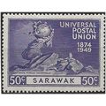 Sarawak 1949 SG170 50c Violet UPU Mounted Mint ...